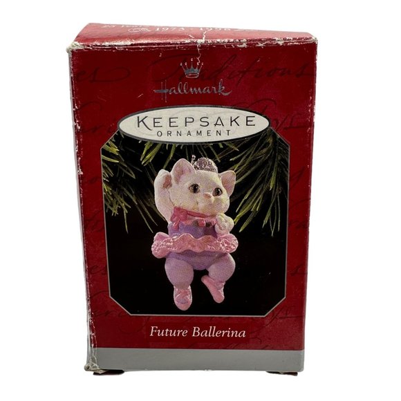 Hallmark Keepsake Future Ballerina Cat Ornament Christmas Holiday Decor Dance - Picture 1 of 8